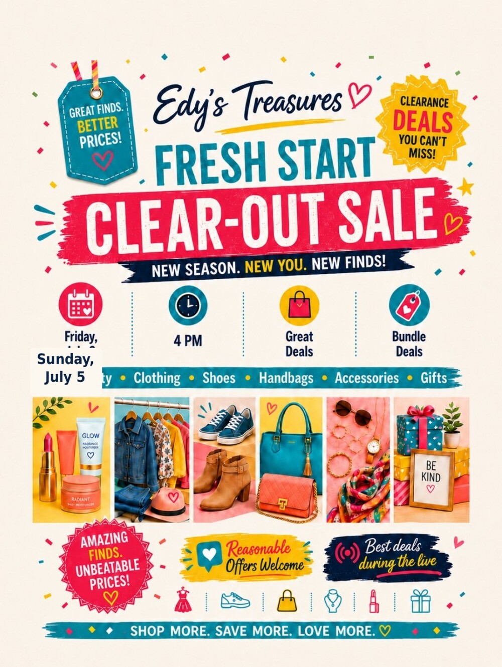 Edy’s Treasures is having a Fresh Start Clear-Out Sale! 🦋Share & Like🦋